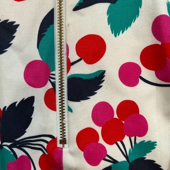 Draper James Cherry Print Fit & Flare Dress • Size 0 - Picture 5 of 9